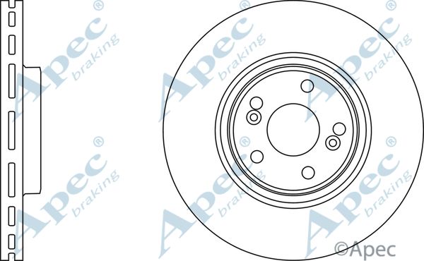 APEC BRAKING Jarrulevy DSK2615